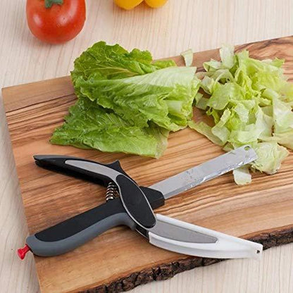 Stainless Steel 4 In 1 Clever Cutter Black