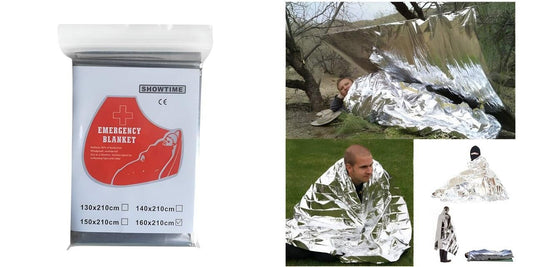 Multifunctional Rescue Foil Heat Blankets (Pack of 2)