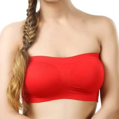 Non Padded and Non Wired Tube Bra Pack of 4