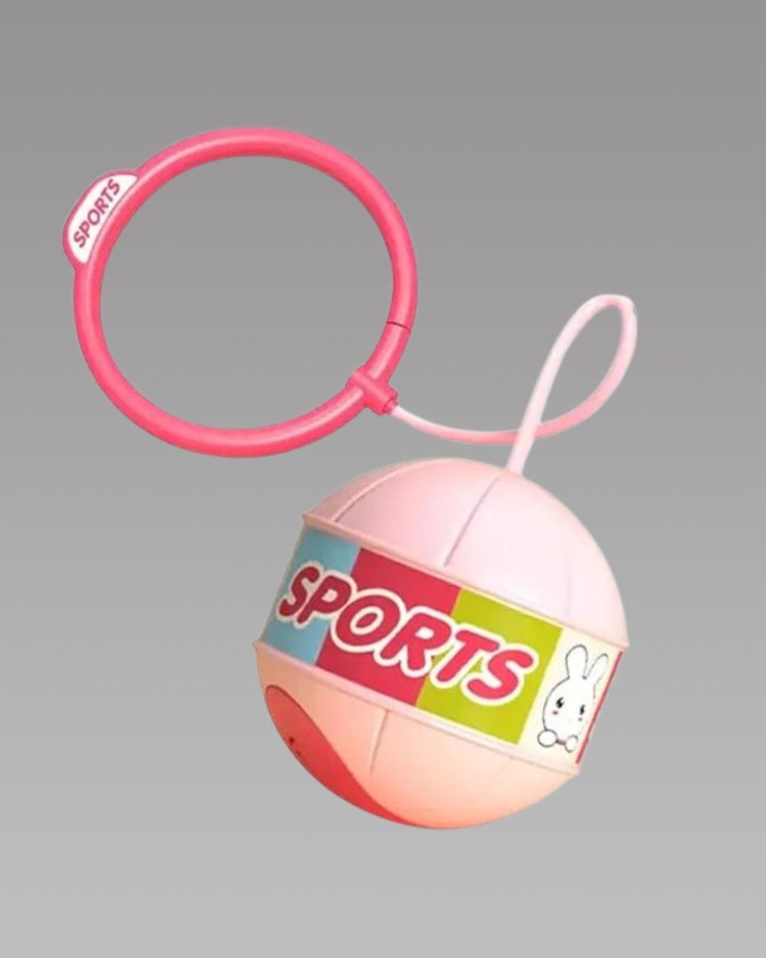 Skip Ball, Portable Foldable Colorful Flash Wheel Swing Ball, Kids Toys