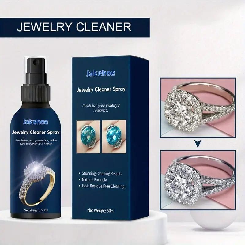 Jewelry Cleaner Spray for Metal Gold Gemstones (Pack of 2)