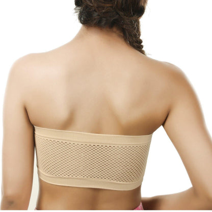 Non Padded and Non Wired Tube Bra Pack of 4