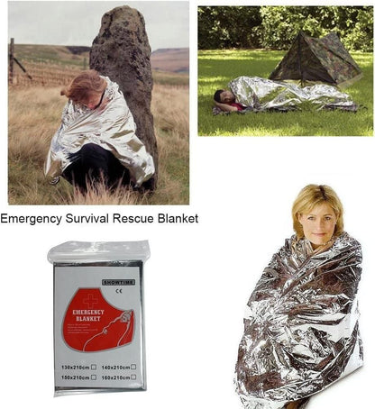 Multifunctional Rescue Foil Heat Blankets (Pack of 2)