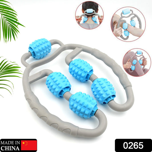 5-Wheel Muscle Massage Roller | Leg & Body Massager for Pain Relief & Recovery | Deep Tissue Roller for Home & Fitness Use